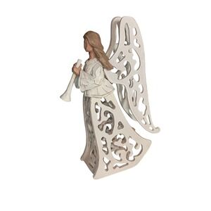 Angel In Prayer‎ Resin And Carved Wood NIB SKUH137